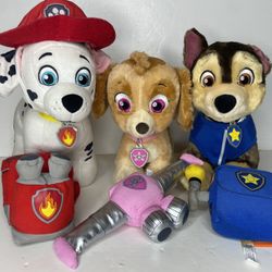 Paw patrol build a bear plush set