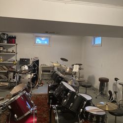 DRUM SETS , CYMBALS , MORE 