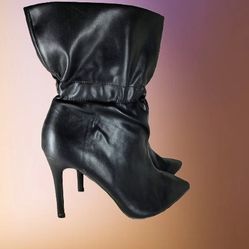 Express Boots, Booties, Black Boots - Size 10