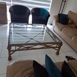 Glass Top Coffee Table