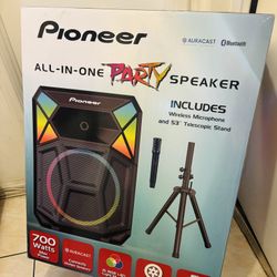 Pioneer PSX-615 All-in-One PA Speaker – Auracast Bluetooth | High-Power Party Speaker System | 700 Watts, Mic Inputs