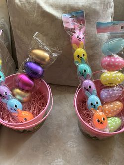 Two Easter Eggs Basket 