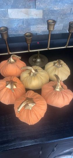 Fall velvet pumpkins