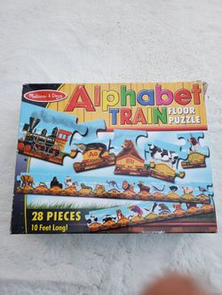 Alphabet Puzzle Floor Train -$3 Ppu
