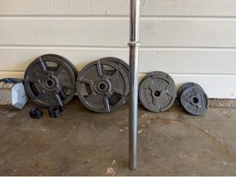 Barbell and plates