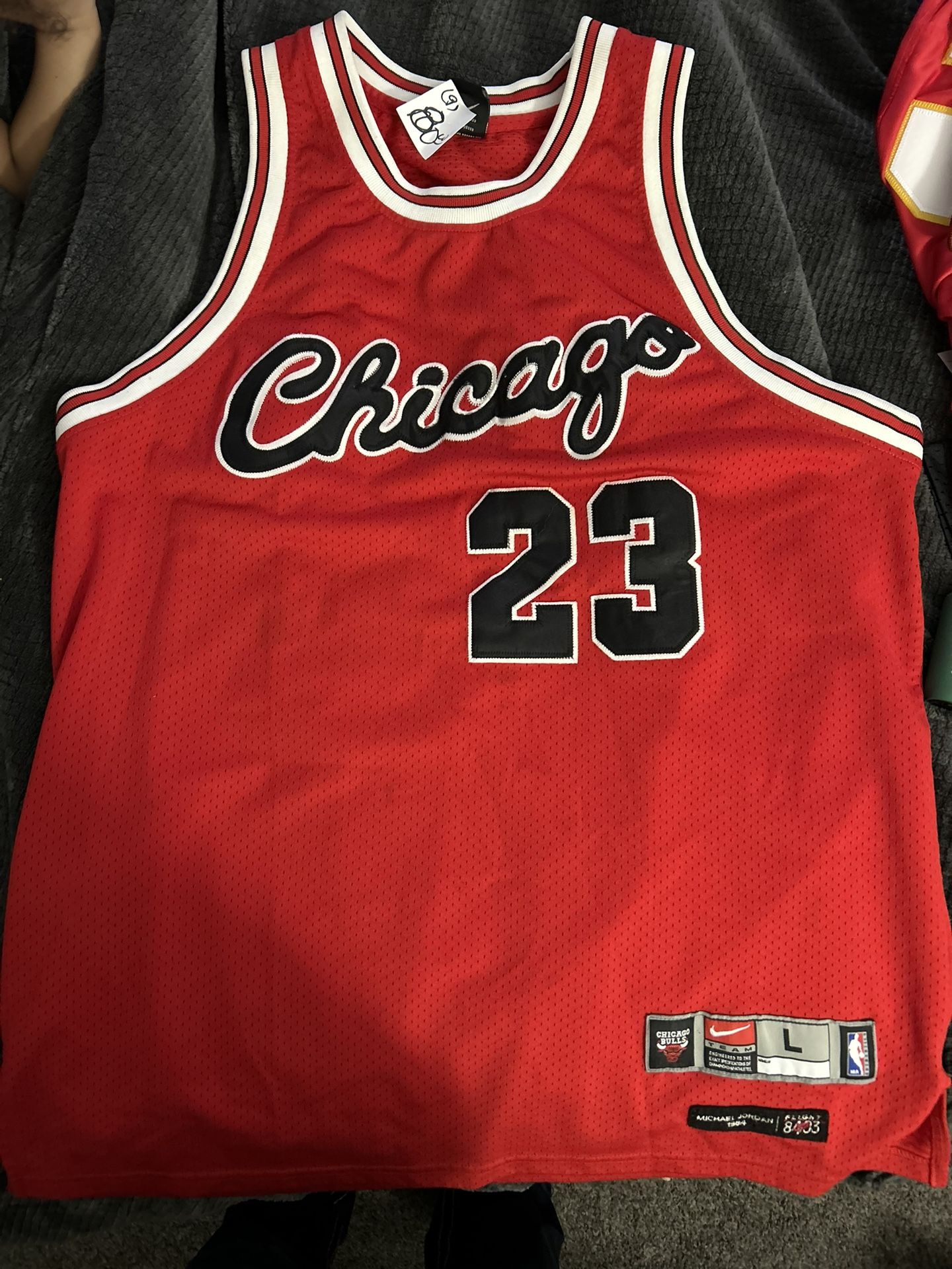 Authentic 1984 Michael Jordan Jersey (Large)  Authentic Dennis Rodman Jersey (XL)