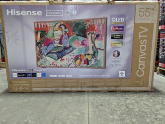 Hisense 55" CanvasTV 4K QLED Smart Google TV (Model 55S75N)  - 2024 Model