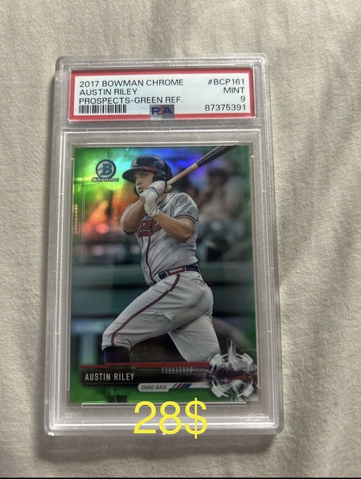 2017 Bowman Chrome Prospects PSA 10 Austin Riley
