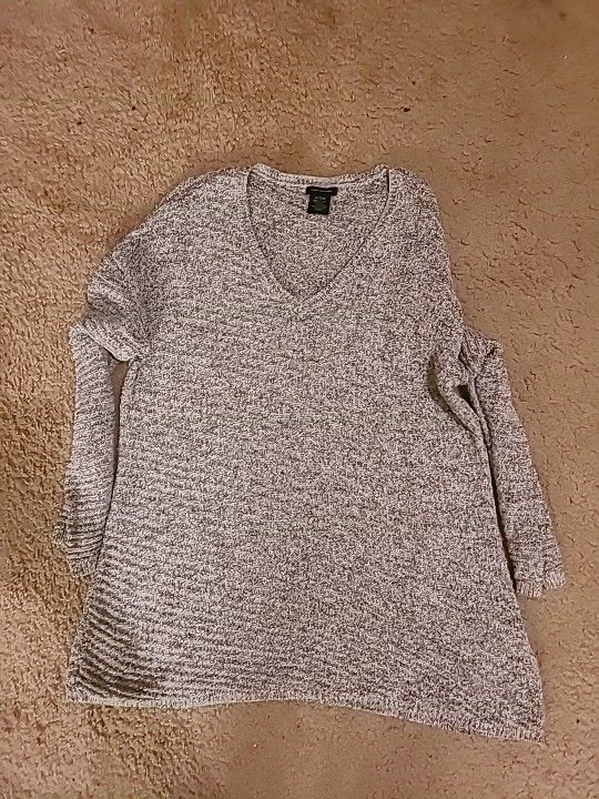 GORGEOUS NEW Calvin Klein Jeans XLT Gray Long Relax Fit Sweater Tunic