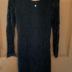 New Black All Lace Dress-Size XS