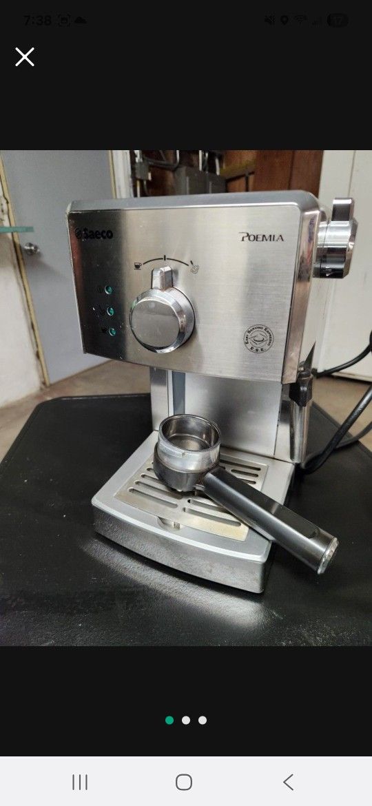 Philips Saeco Poemia espresso machine