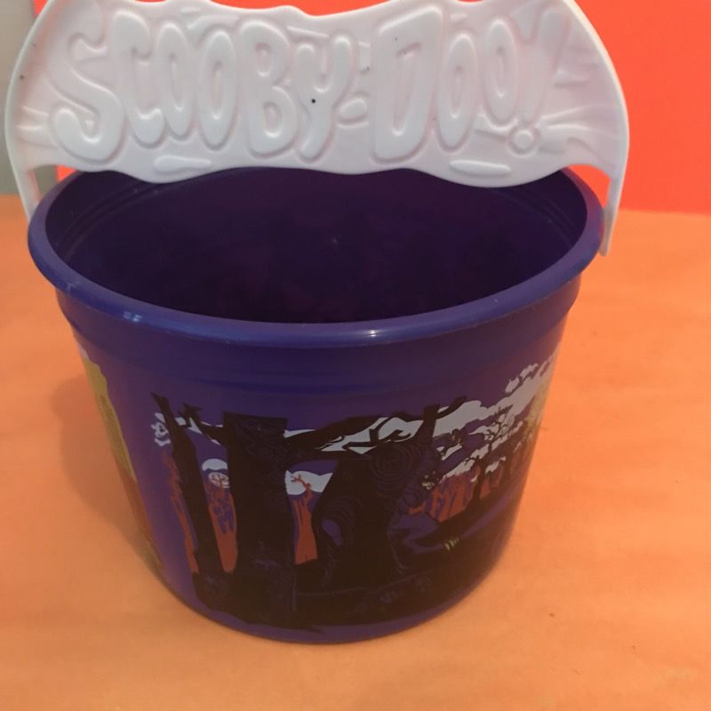 Purple and White Scooby Doo Pail Basket for kids