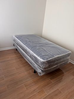 Twin mattress and box spring set (2pc - new) NEW KING-QUEEN-FULL-TWIN SIZE SETS MATTRESS AND BOX SPRING 