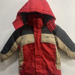 boys Lion Force jacket size 6 with hood fleece lined zippered pockets