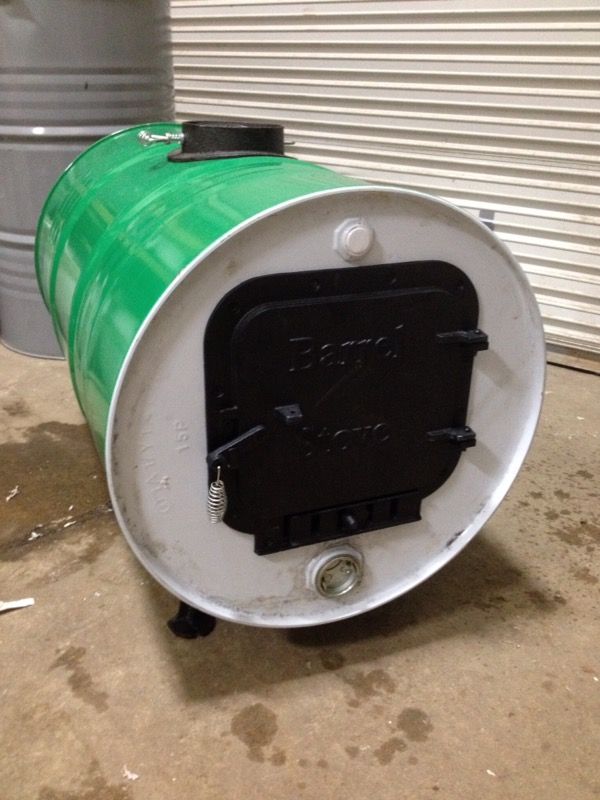 WOOD BURNING BARREL HEATER