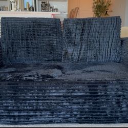 Plush Memory Foam Love Seat