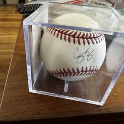 Corey Seager Autographed Baseball