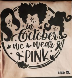 Pink October Spooky Horror Halloween Tshirts