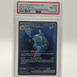 Blastoise ex 200/165 Sv: Scarlet & Violet 151 Holo - PSA 10