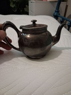 Silver teapot