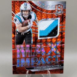 2019 Spectra Christian Mccaffrey Jersey Patch /10 Mem
