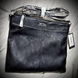 Nine West Black Leather Tote