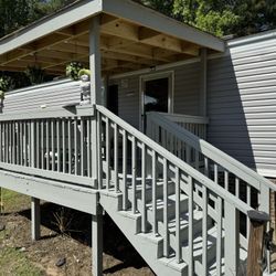 Deck Porch Fence Staining