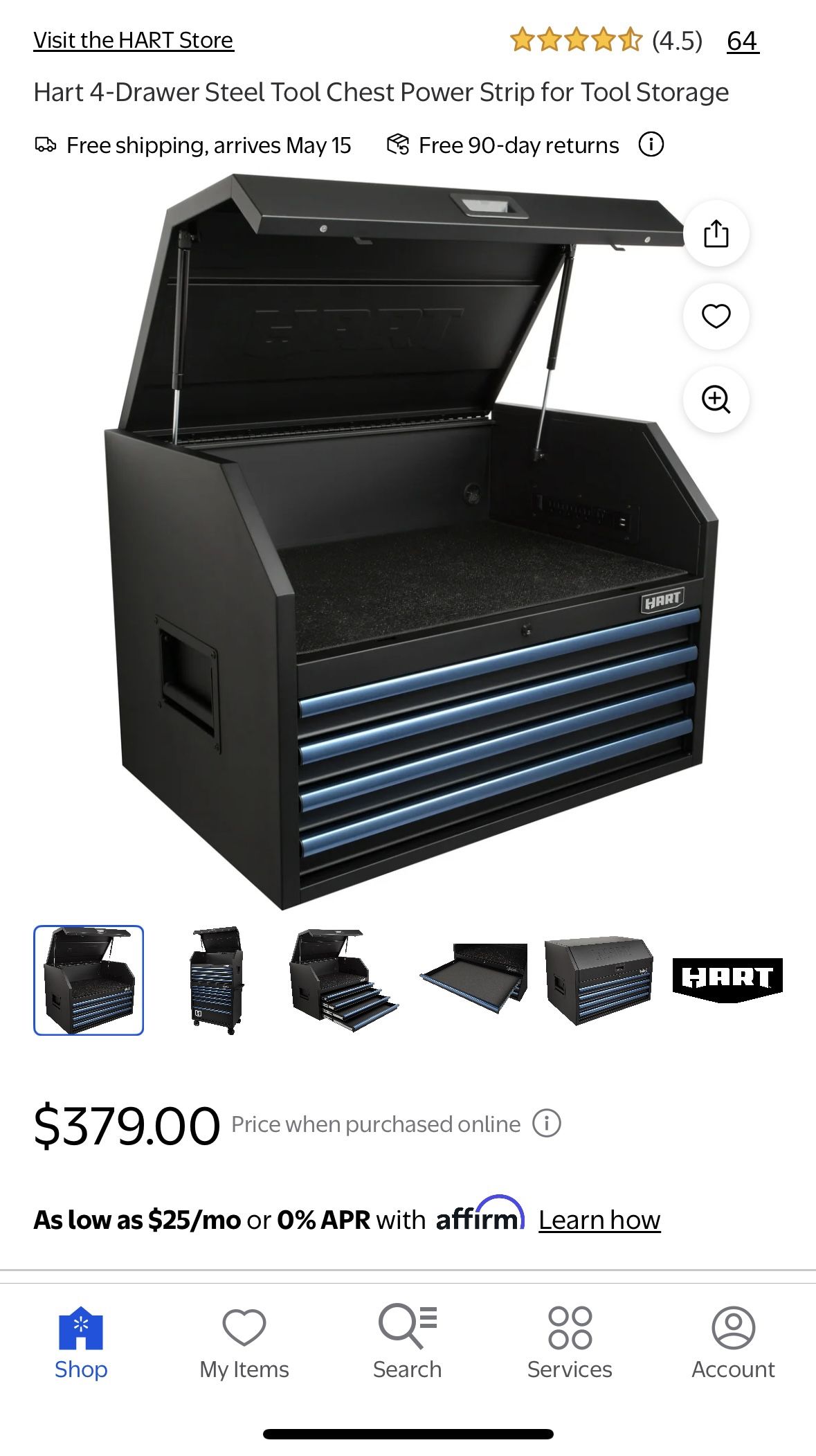 Hart- Tool Chest- Brand New