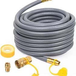 1/2 Inch Natural Gas Hose 48FT with Quick Connect Fittings - NEW (1542/14)
