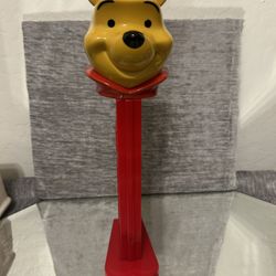 DISNEY 2008 MUSICAL WINNIE THE POOH 12" TALL GIANT PEZ DISPENSER 