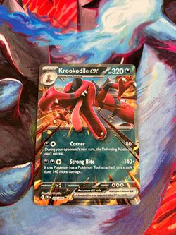 Krookodile ex 55/86 Pokemon TCG Chaos Rising Mega Evolution