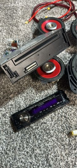 Kenwood Car Stereo Head Unit with Speakers