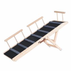 New -VEVOR Dog Ramp, Folding Pet Ramp for Bed, Adjustable Dog Ramp for Small, Large, Old Dogs & Cats