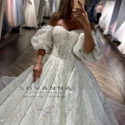 Royal Wedding Dress With Veil