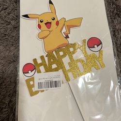 Picachu Cake Topper 