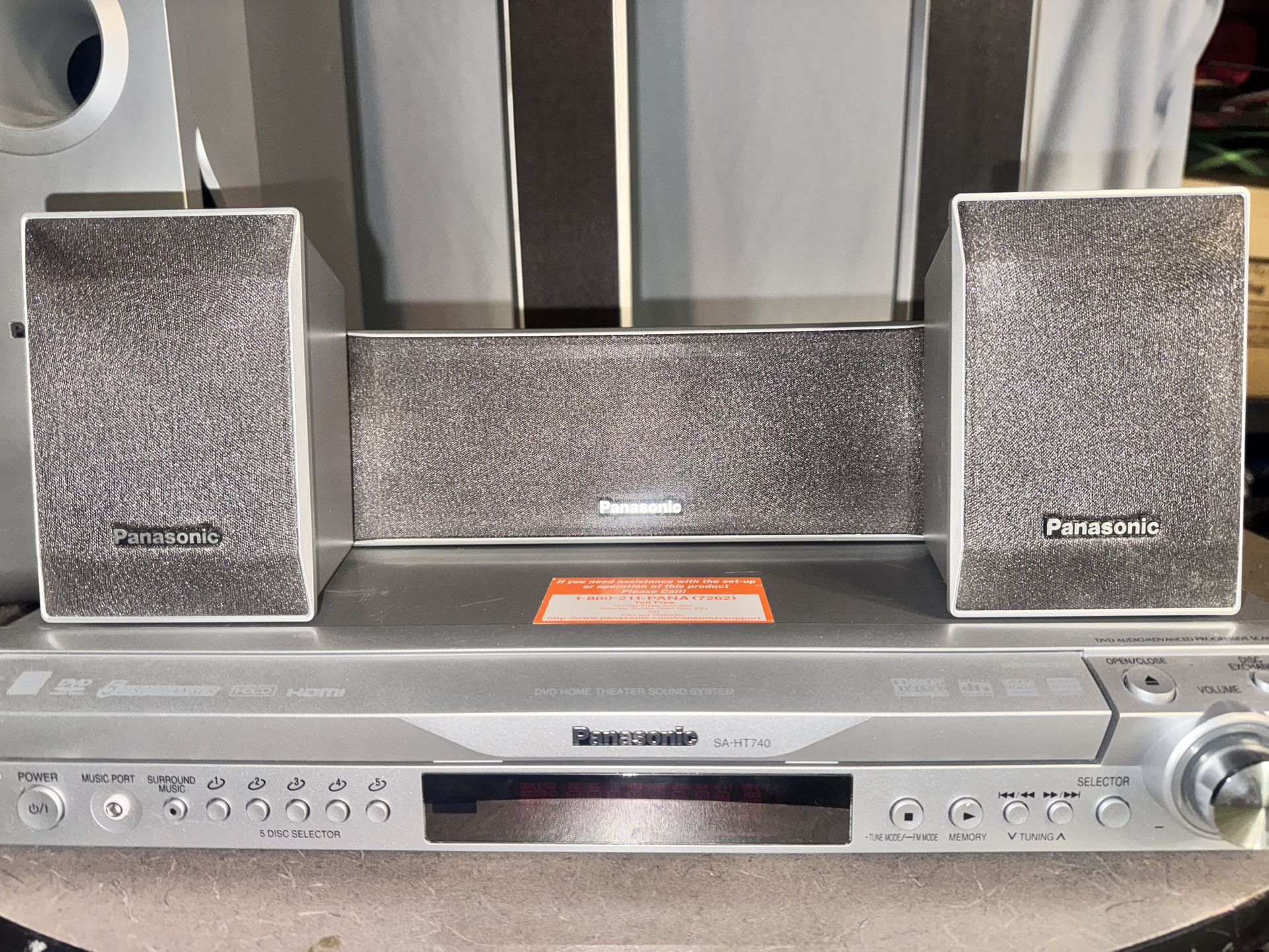 Panasonic Surround Sound System With Remote 