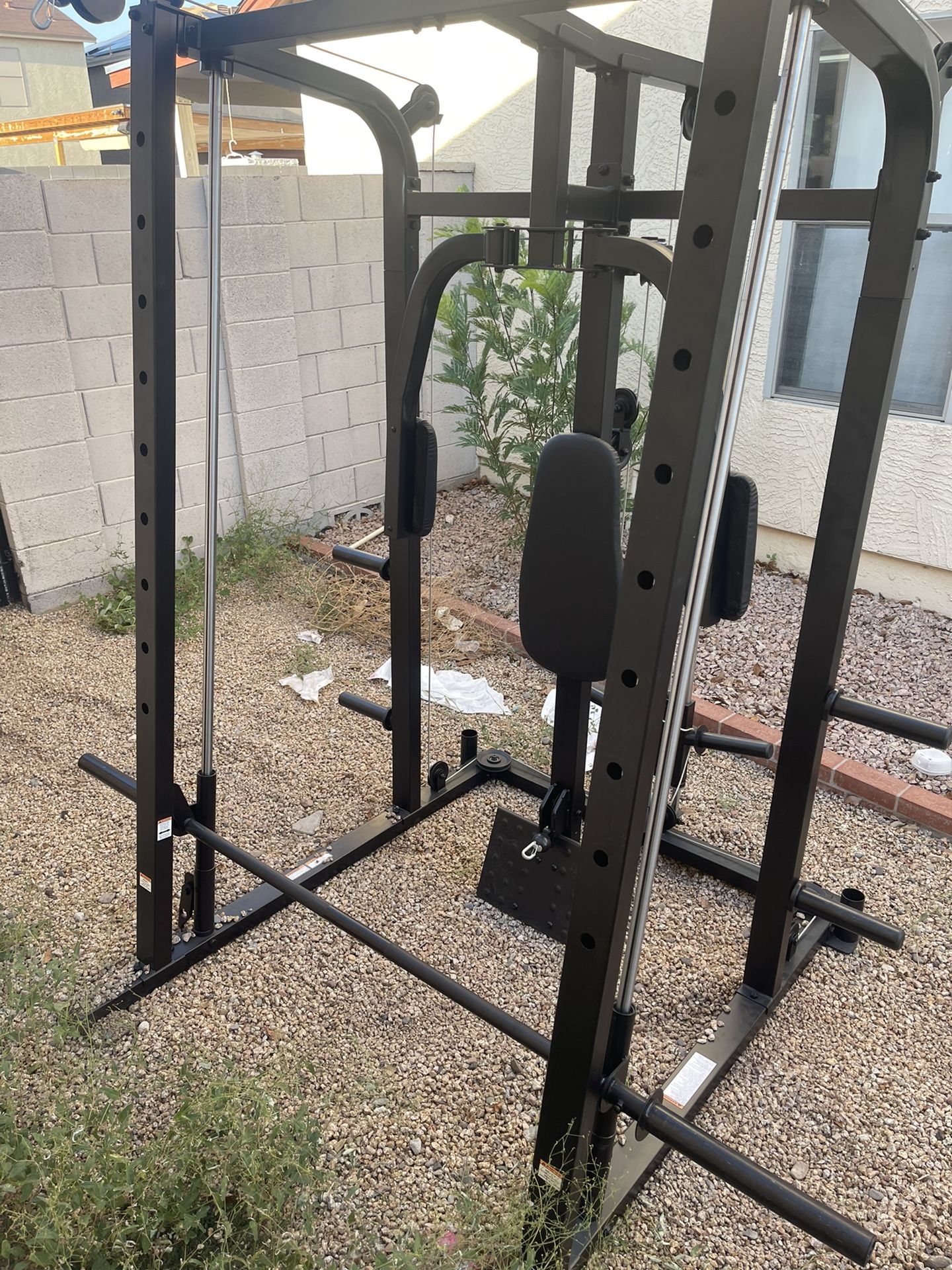Weider pro 8500 cage with Bench All Attachments And weights