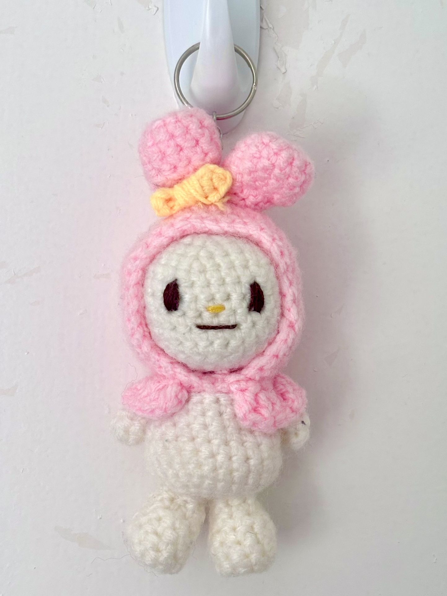 My Melody Crochet Keychain