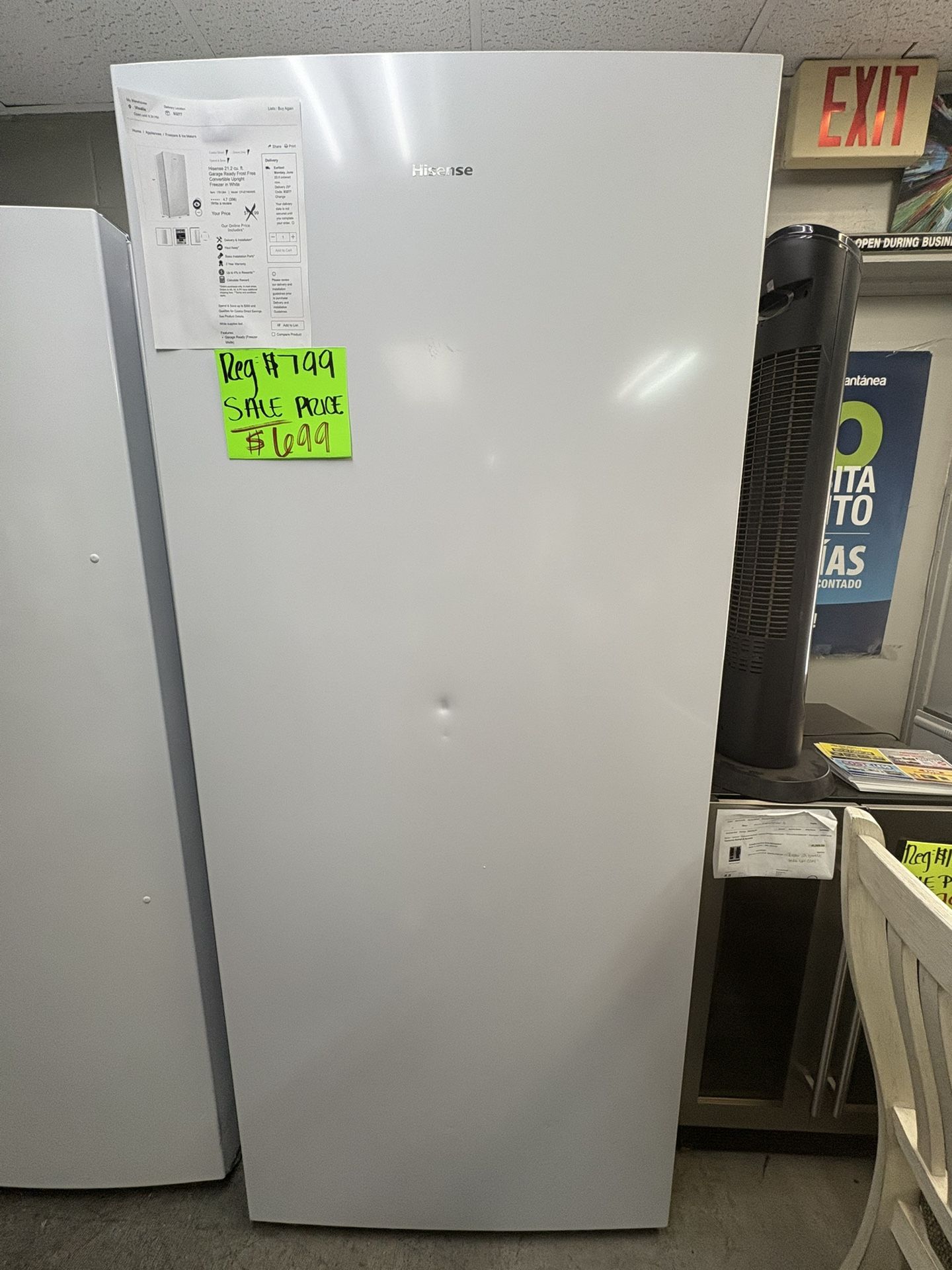 Hisense Stand Up Freezer On Sale
