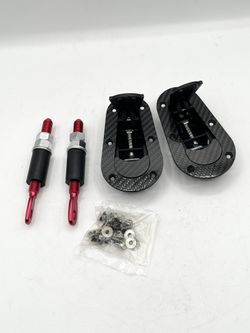 Universal Car Hood Flush Mount Pin and Latch Kit, Bonnet lock for racing or custom cars