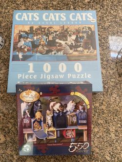 Two Brand New Puzzles, 1000 Piece & 550 Piece