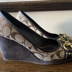 Adorable Coach Wedges Size 8