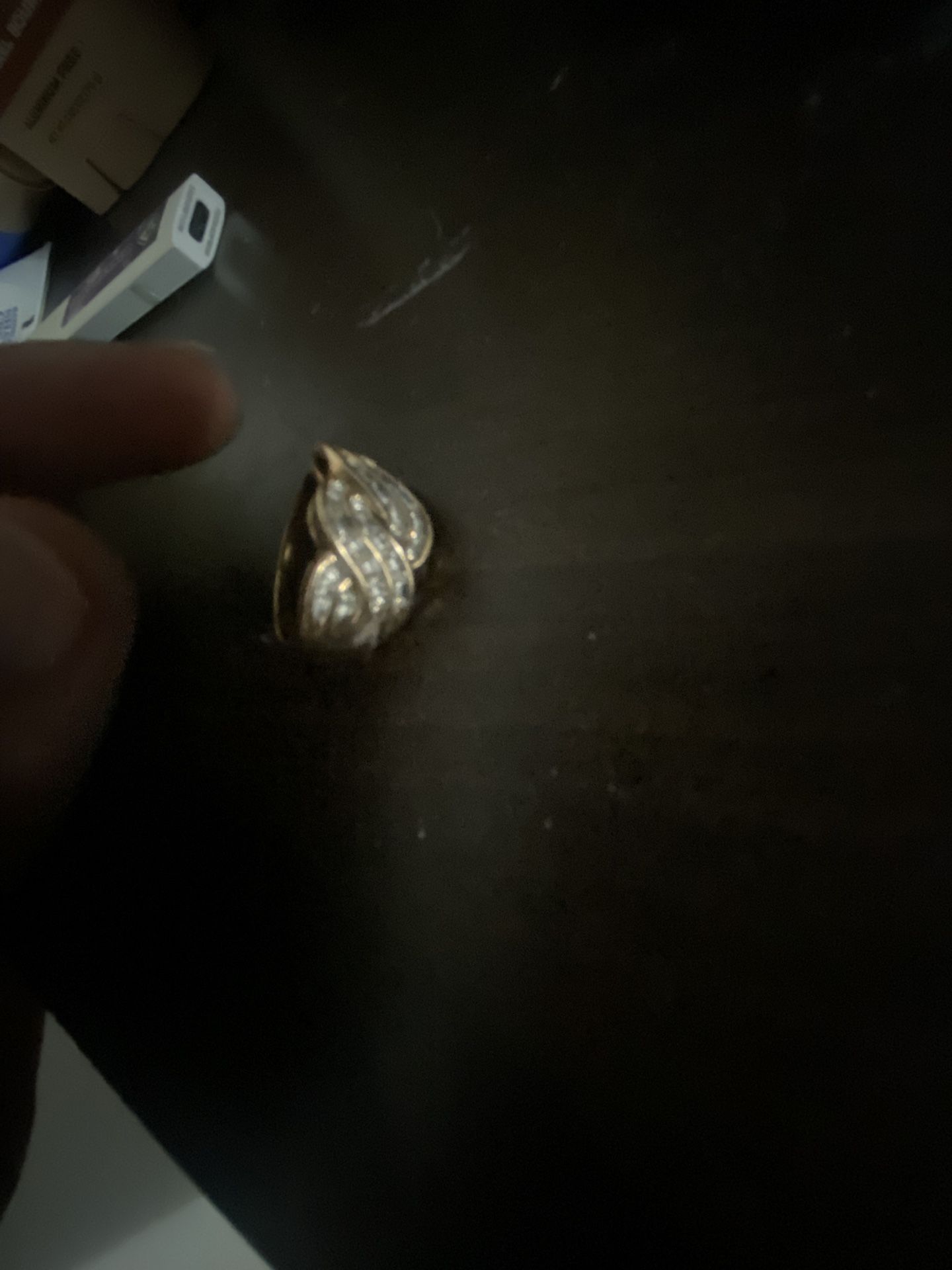 10k Ring Low Diamond Quality