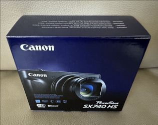 Canon PowerShot SX740 HS Point & Shoot Camera - Silver.
