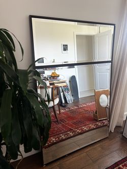 Large Wooden Mirror