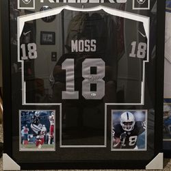 Randy Moss Raiders Authentic Autograph Jersey