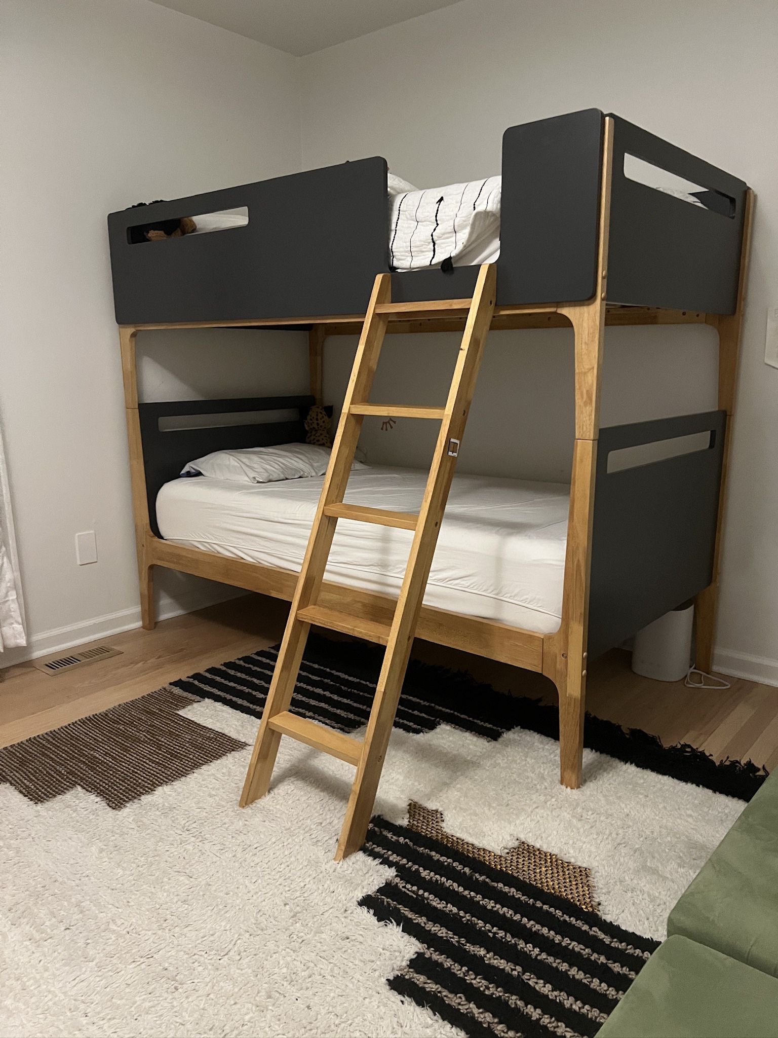 Charcoal Gray Twin Bunk Bed
