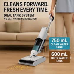 Cordless Vacuum Cleaners for Home, Long Run Time Wet Dry Vacuum Cleaner with LED Screen.