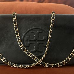 Tori Burch Leather Black Bag