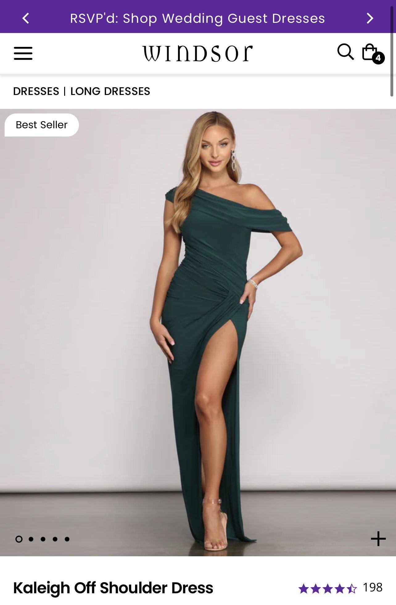 Hunter Green Formal Dress